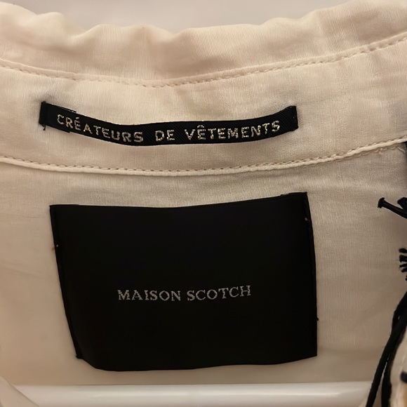 Maison Scotch Light and sheer Blouse..Never worn with tags. - Picture 4 of 7